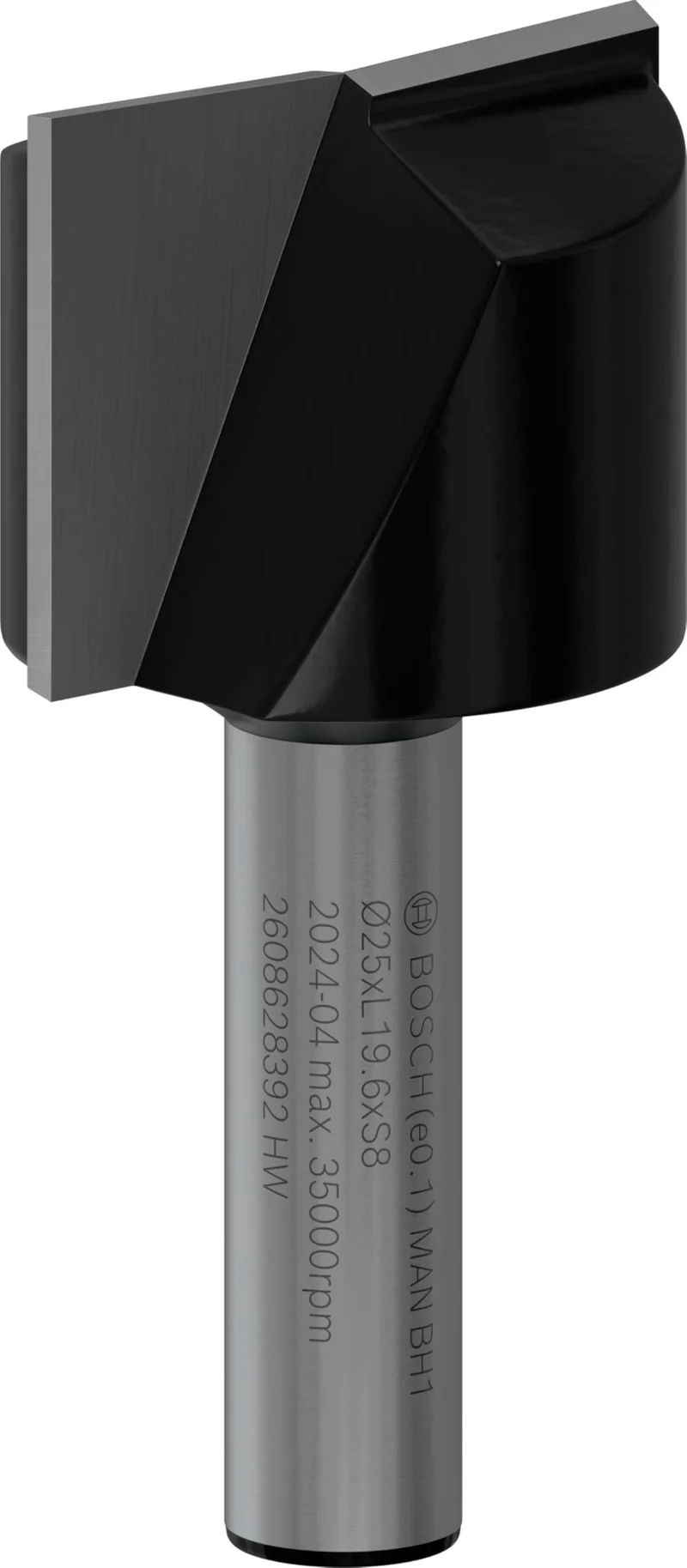 Bosch Professional Nutfräser Standard for Wood (für Holz, Ø 25 mm, Arbeitslänge 20 mm, Zubehör Handf