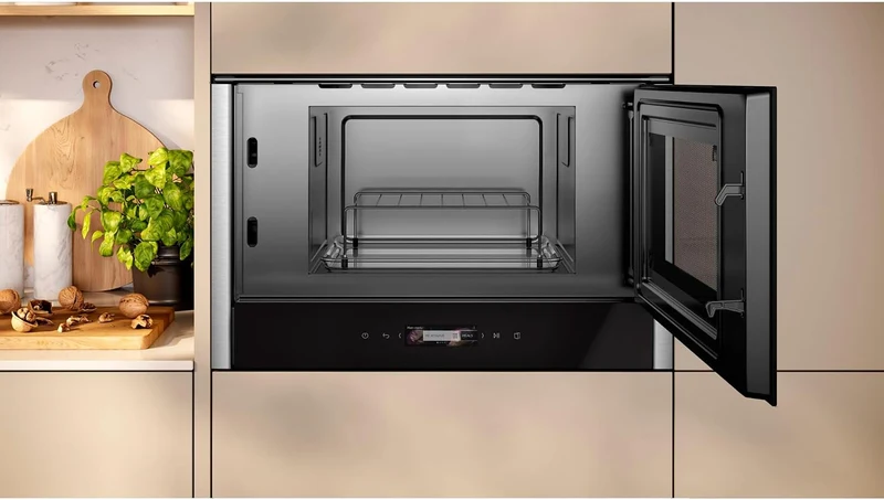 NEFF NR4GR31N1, N 70, Einbau-Mikrowelle, Integrierbare Mikrowelle mit Grill 40 x 60cm, Full Touch TF