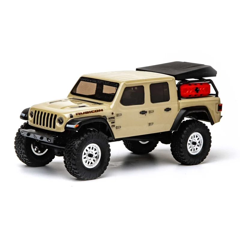 Axial 1/24 SCX24 Jeep JT Gladiator 4WD Rock Crawler Brushed RTR, Beige Grey/Silver