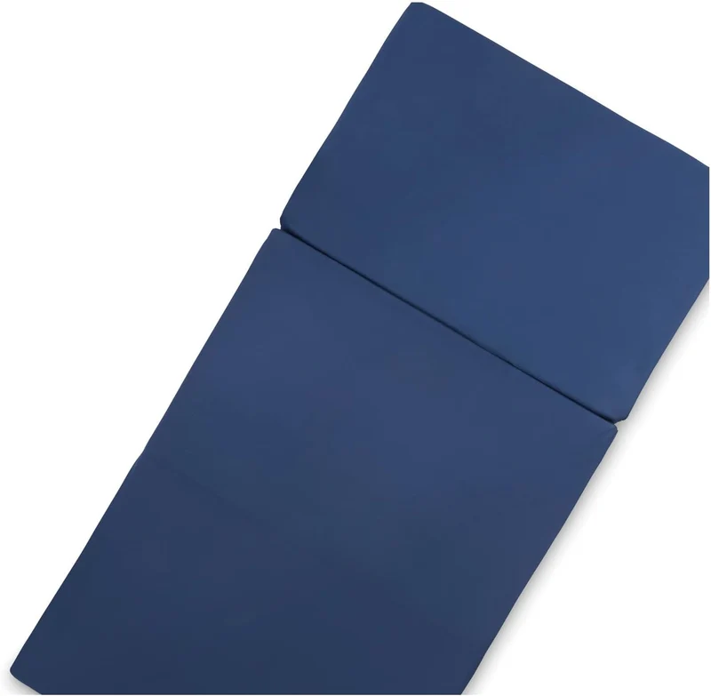 hauck Sleeper, Navy - 120x60x5 cm - Faltmatratze für Kinderreisebetten mit Tragetasche - Klein Zusam