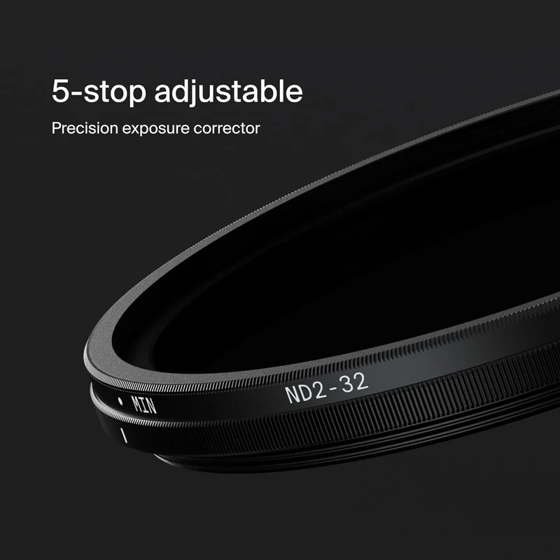 Urth 62 mm Variabler Graufilter ND2-32 (1-5 Stop) ND Filter (Plus+) 62mm, 62mm