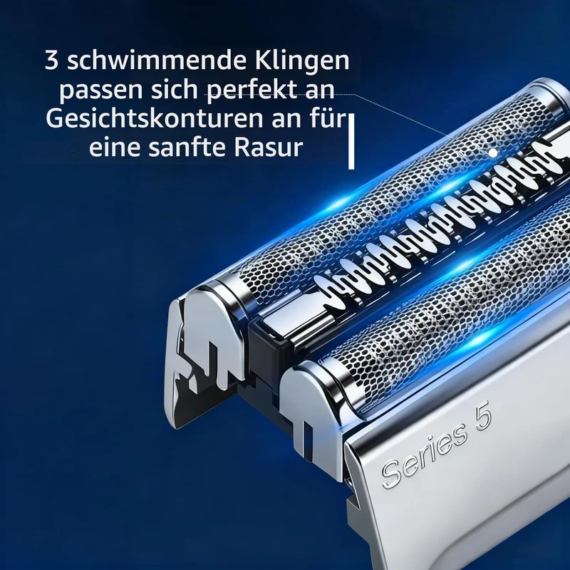 Ersatzkopf für Serie 5, 52S Silberfolie und Schneideeinheit für 5020s, 5030s, 5040s, 5050cc, 5070cc,