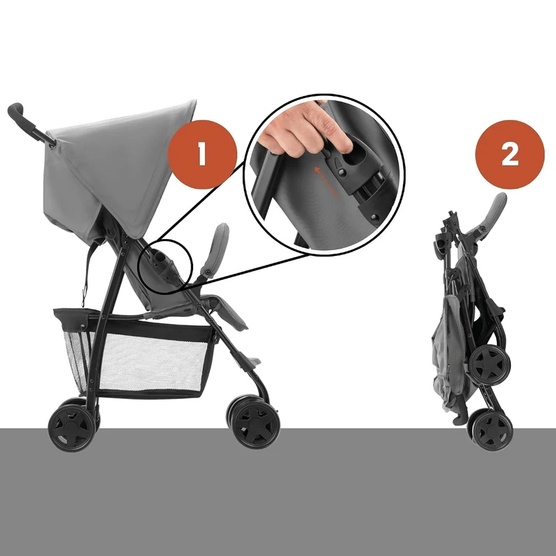 hauck Buggy Sport, Ultra Leicht - nur 5,9 kg, für Kinder bis 15 kg, Klein Zusammenklappbar, Reisebug