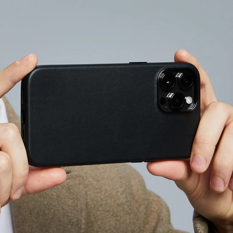 Docco Jette entworfen für iPhone 13 Pro Lederhülle, Handgefertigte Echtlederhülle für iPhone 13 Pro,