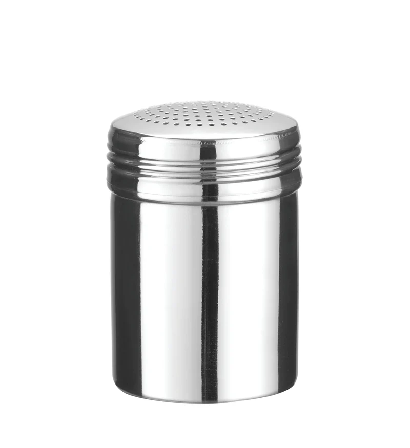 HENDI Pfefferstreuer, mit Schraubkappe, Pfeffer& Salzstreuer, ø63x(H)100mm, Edelstahl, Silber Pfeffe