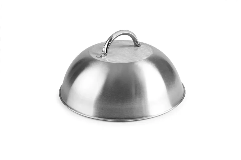 Burgerhaube Schmelzhaube d. 23cm Edelstahl