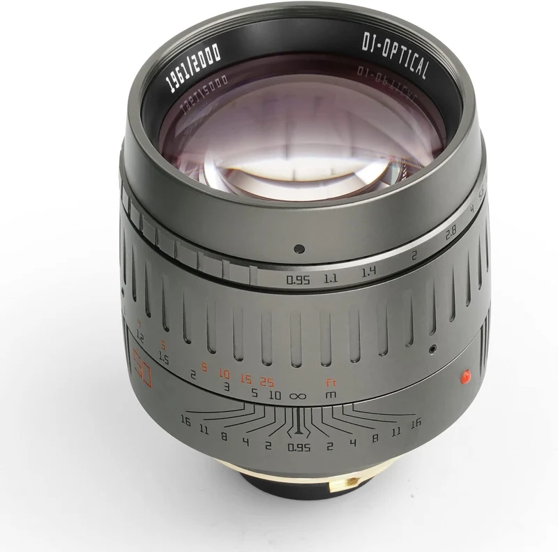 TTArtisan 50 mm F0,95 ASPH. Vollformat-Kameraobjektiv, manueller Fokus, grosse Blende, schwaches Lic