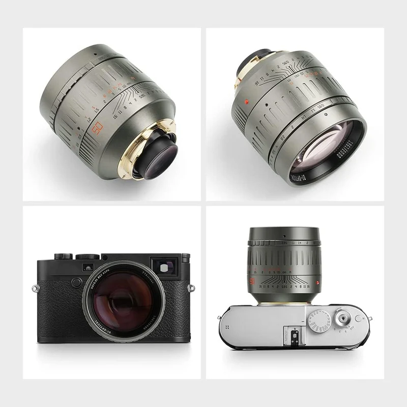 TTArtisan 50 mm F0,95 ASPH. Vollformat-Kameraobjektiv, manueller Fokus, grosse Blende, schwaches Lic