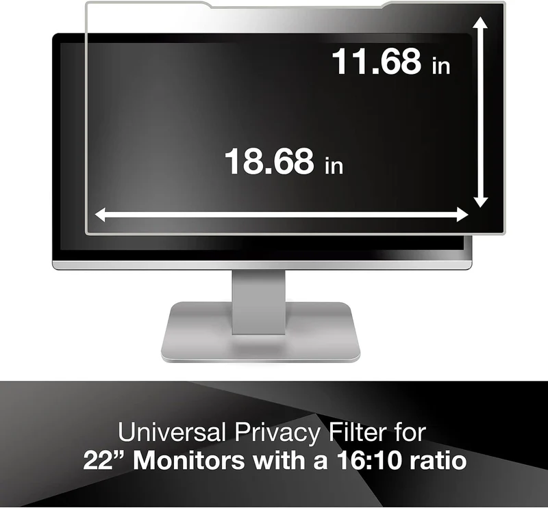 3M PF220W1B Blickschutzfilter Rahmenloser Display-Privatsphärenfilter 55,9 cm (22 Zoll) - Monitorfil