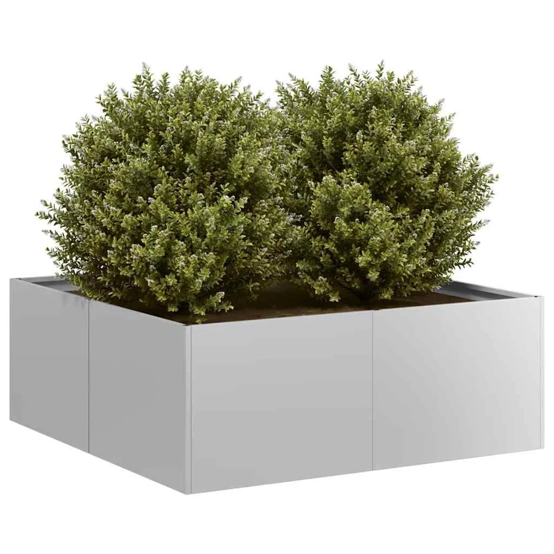 ACAGALA Pflanzkübel Metall 80x80x30 cm, Quadrat Garten Hochbeet in Offenes Bodendesign, Blumentopf a