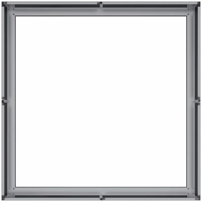 ACAGALA Pflanzkübel Metall 80x80x30 cm, Quadrat Garten Hochbeet in Offenes Bodendesign, Blumentopf a