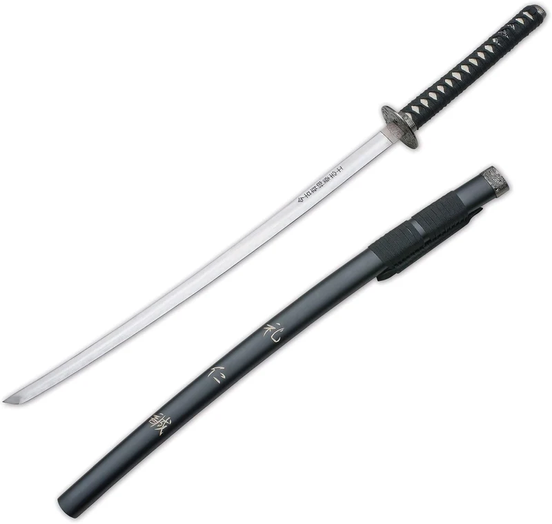 Katana Ornamentale Giapponese Ultimo Samurai Esposizione Cosplay Arredamento con Stand in Legno 104