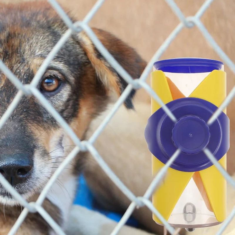 Hunde Wasserspender Haustiertränke aus Kunststoff Gelb, Reisetrinkflasche