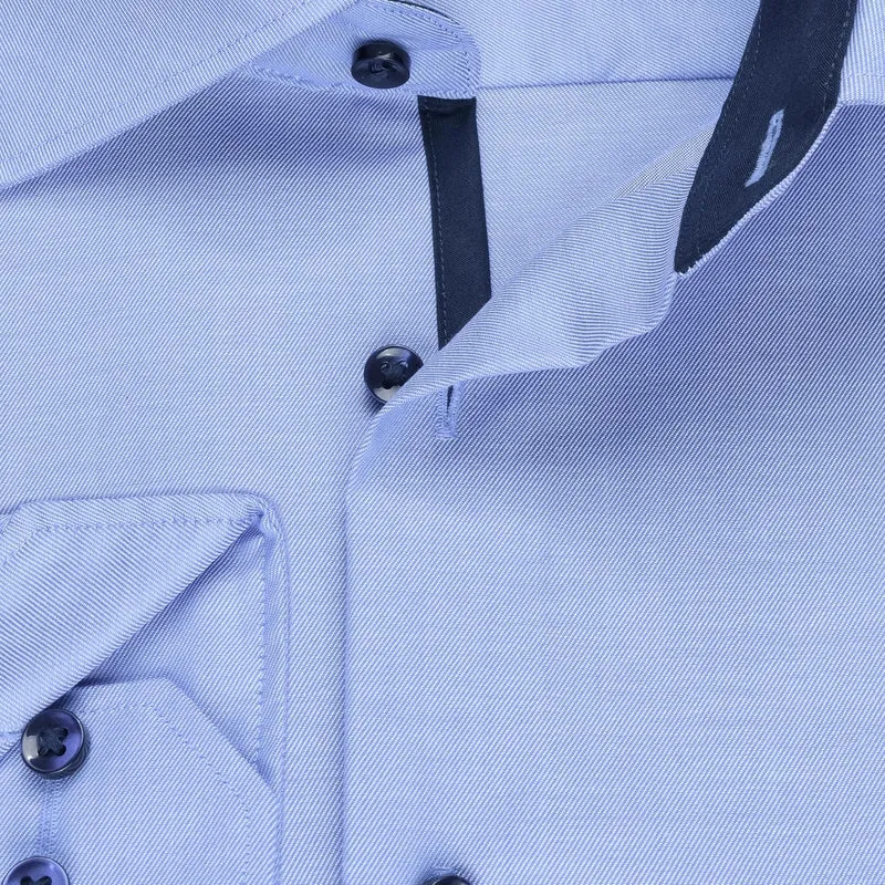 ETERNA Hemd Langarm | Comfort Fit | Bügelfrei, Knitterfrei | 100% Baumwolle 45 ´blau-14´, 45 ´blau-1