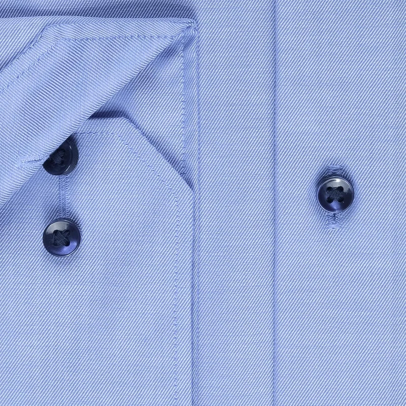 ETERNA Hemd Langarm | Comfort Fit | Bügelfrei, Knitterfrei | 100% Baumwolle 45 ´blau-14´, 45 ´blau-1