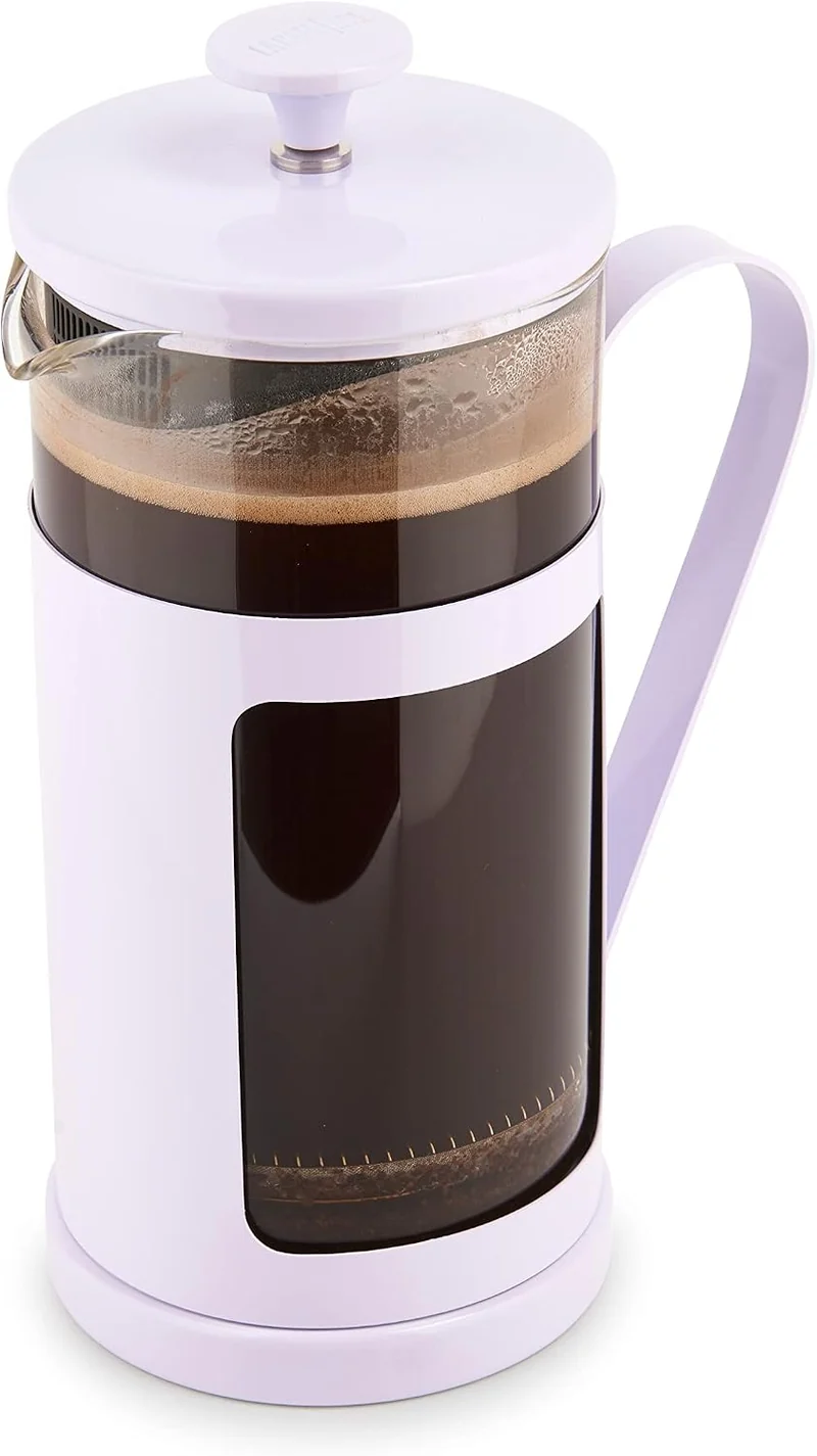 La Cafetière Monaco Kaffeebereiter aus Edelstahl, 8 Tassen, Lavendar, in Geschenkbox Lavendelfarben,