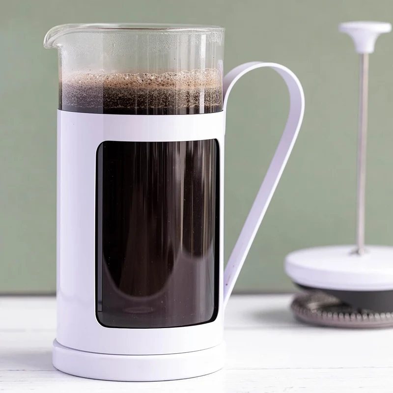 La Cafetière Monaco Kaffeebereiter aus Edelstahl, 8 Tassen, Lavendar, in Geschenkbox Lavendelfarben,