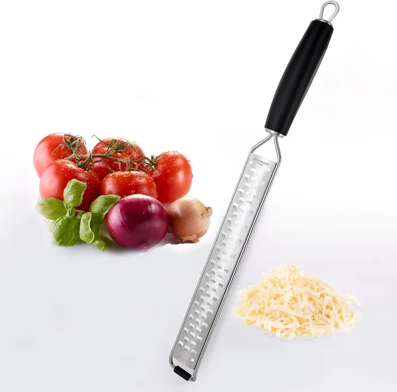 Westmark Reibe, Grob, Rostfreier Edelstahl/Kunststoff, Technicus-Pro, Silber/Schwarz, 14242270 Techn