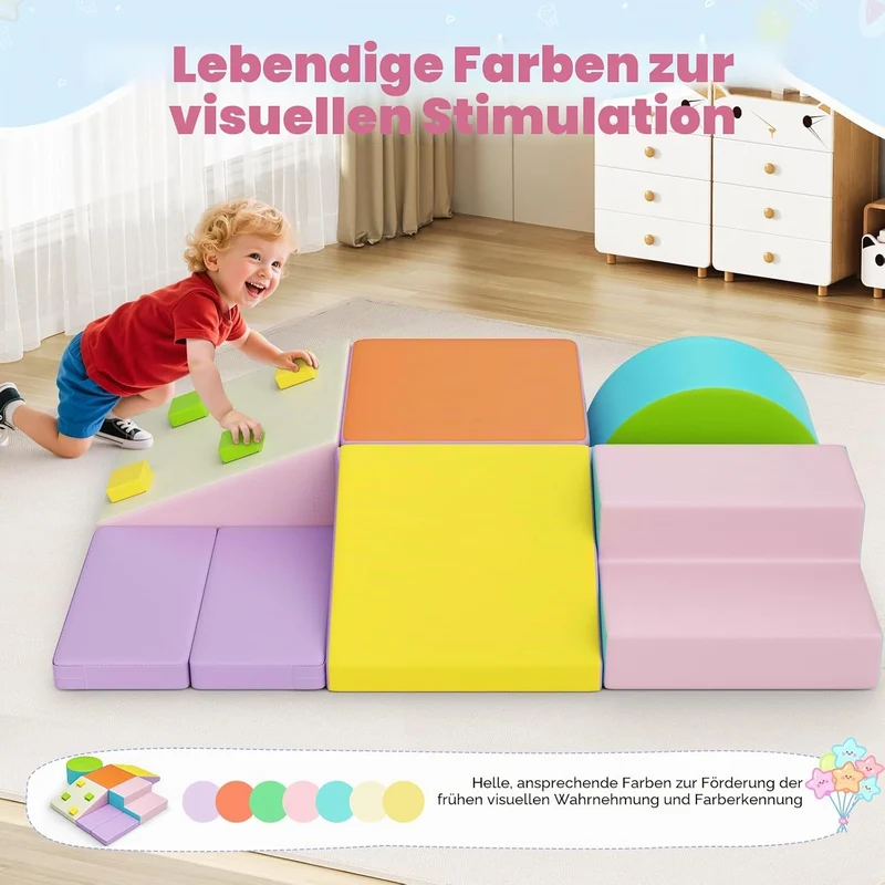 Schaumbausteine für Kinder, mehrere grosse Riesenschaumbausteine, Bildungsspielzeug für Kinder, Ba