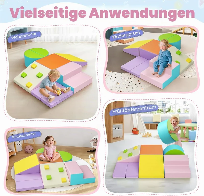 Schaumbausteine für Kinder, mehrere grosse Riesenschaumbausteine, Bildungsspielzeug für Kinder, Ba