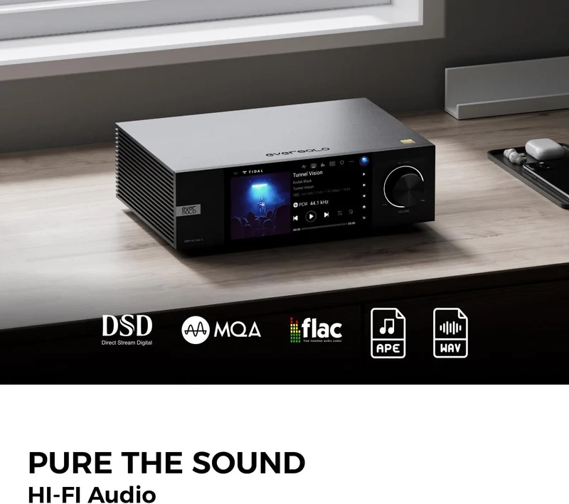 Eversolo DMP-A6 Gen 2 HiFi-Musik-Streamer, Wireles Audio-Player, digitaler Musik-Streamer, DAC, Musi