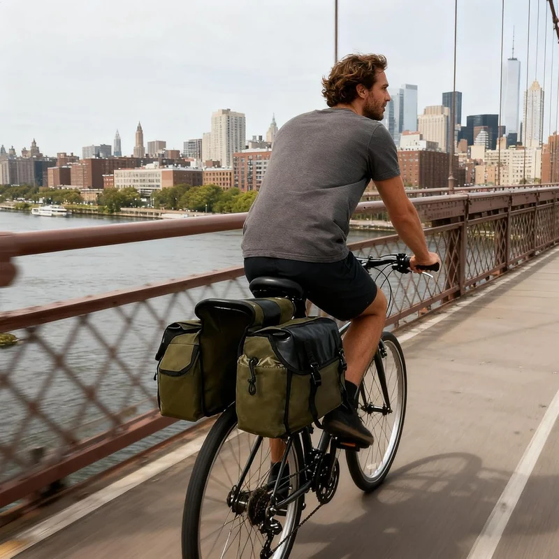 Generisch Bike Tasche,wasserdichte Tasche Aus Canvas - Werkzeugtasche für Fahrrad - für Motorrad Rol