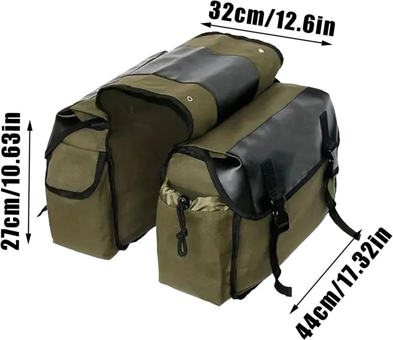 Generisch Bike Tasche,wasserdichte Tasche Aus Canvas - Werkzeugtasche für Fahrrad - für Motorrad Rol