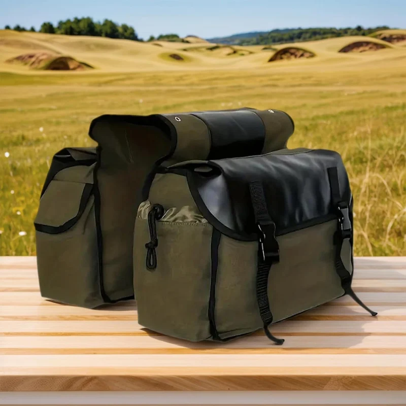 Generisch Bike Tasche,wasserdichte Tasche Aus Canvas - Werkzeugtasche für Fahrrad - für Motorrad Rol