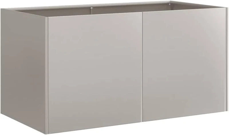 ACAGALA Pflanzkübel Metall 80x40x40 cm, Rechteckig Garten Hochbeet in Offenes Bodendesign, Blumentop