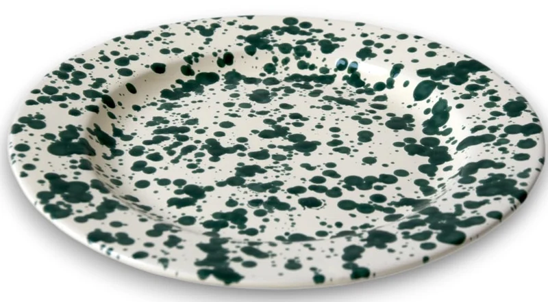 Colì Maioliche e Terrecotte seit 1650 Essteller 19 cm Mottled Line 6 Stück für 6 Personen, handbemal