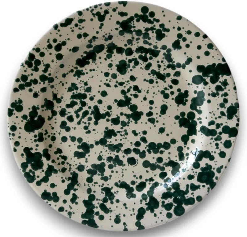 Colì Maioliche e Terrecotte seit 1650 Essteller 19 cm Mottled Line 6 Stück für 6 Personen, handbemal
