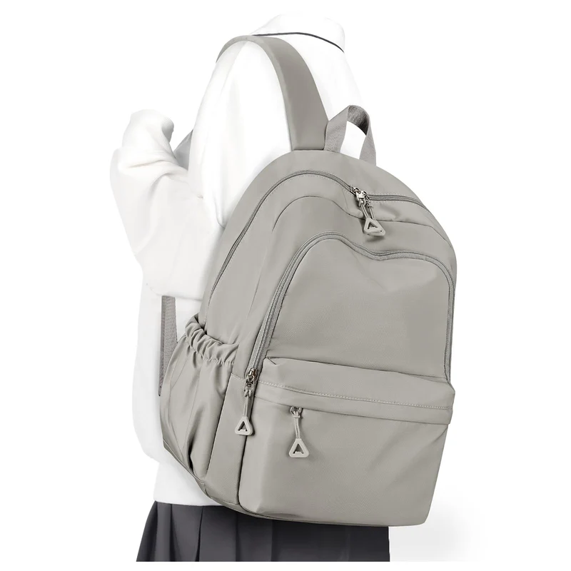 Schulrucksack Teenager Mädchen Jungen Schultasche Rucksack Schule Graubraun A -Graubraun, A -Graubra