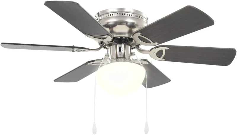 ACAGALA Deckenventilator mit Beleuchtung und Fernbedienung, Ø 82cm Ventilator Lampe Decke mit 5 Flüg