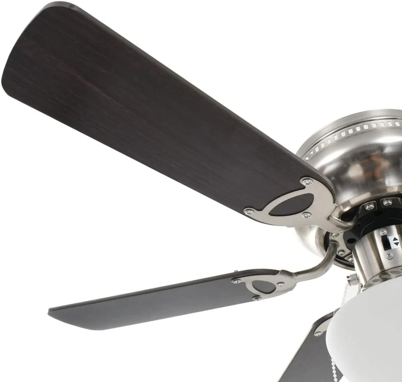 ACAGALA Deckenventilator mit Beleuchtung und Fernbedienung, Ø 82cm Ventilator Lampe Decke mit 5 Flüg
