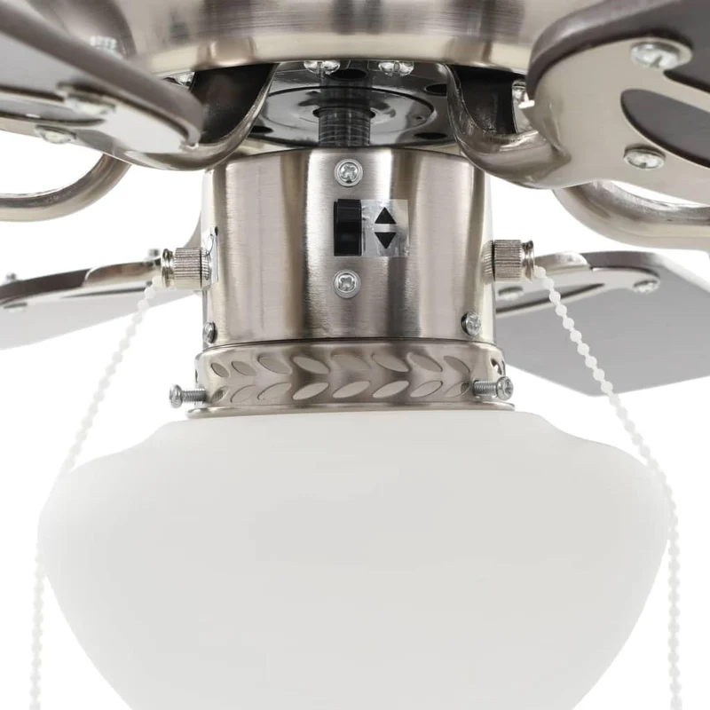 ACAGALA Deckenventilator mit Beleuchtung und Fernbedienung, Ø 82cm Ventilator Lampe Decke mit 5 Flüg