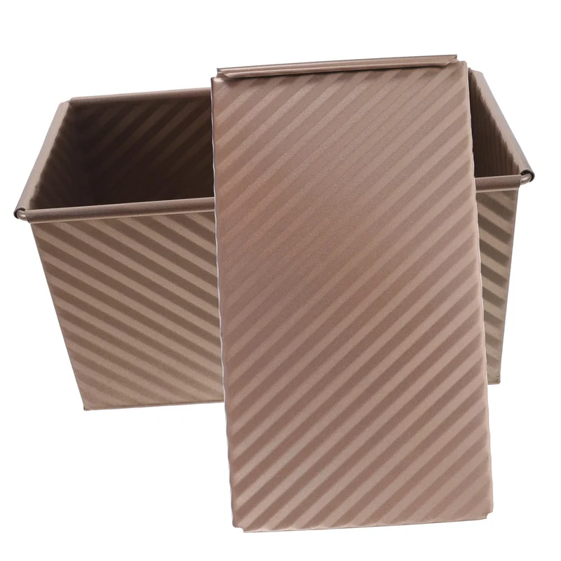 Alipis Kohlenstoffstahl Toastform mit Deckel 450g, Antihaftbeschichtet
