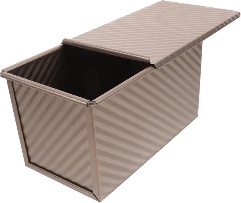 Alipis Kohlenstoffstahl Toastform mit Deckel 450g, Antihaftbeschichtet