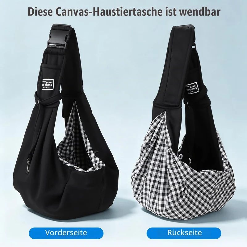 Hundetragetasche Welpen, Hundetragetasche Bis 8 kg, Tragbare Hunde Verstellbar Tragetasche, Hunde Ta