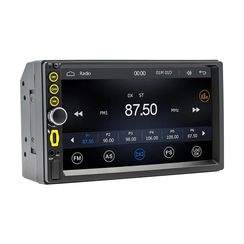 6.9 Zoll 2 DIN Autoradio mit Kabelgebundenem CarPlay & Android Auto - Double DIN Car Stereo Touchscr
