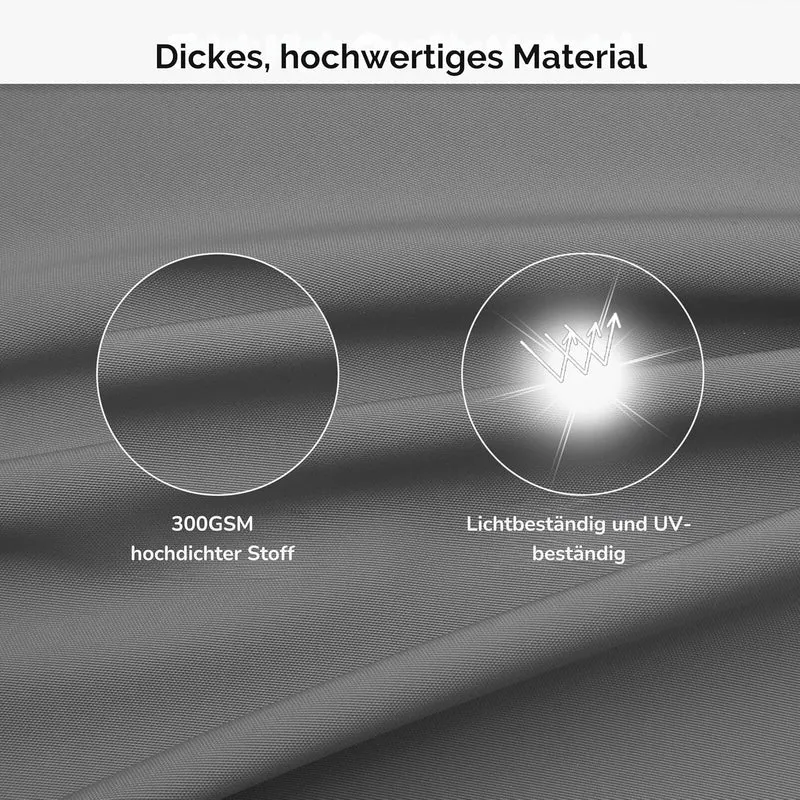 Outdoor Sitzkissen Rund 35x35, 2er Set Wasserdicht, Grau Grau 35 x 35 x 7 cm, Grau 35 x 35 x 7 cm