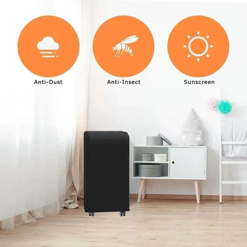 Mobile Klimaanlage Schutzhülle, Hochelastische Milchseide Abdeckung für mobile Klimaanlagen, leicht