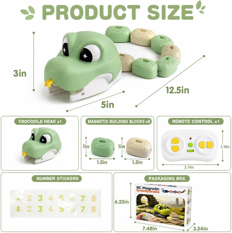 Magnetic Snake Game Toy Eating Itself,Magnetspiele für Unterwegs