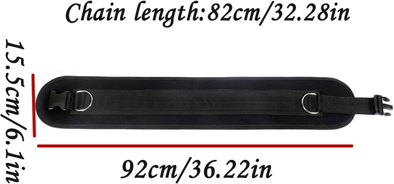 Gewichtsgürtel Doppel-D-Ring Rückenstützgurt, Kraft Beim Gewichtheben 82 cm, 82 cm