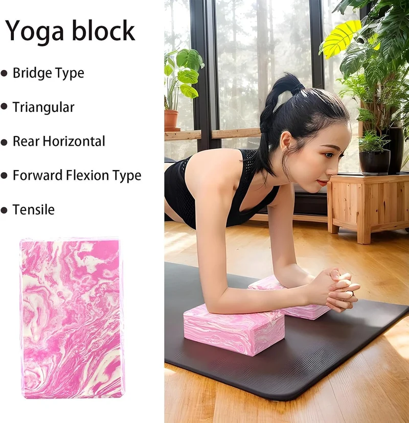 Yoga-Block, Pilates-Stein, 23 x 15 x 7 cm, weicher Schaumstoff-Stützblock, Fitness-Balance-Werkzeug,