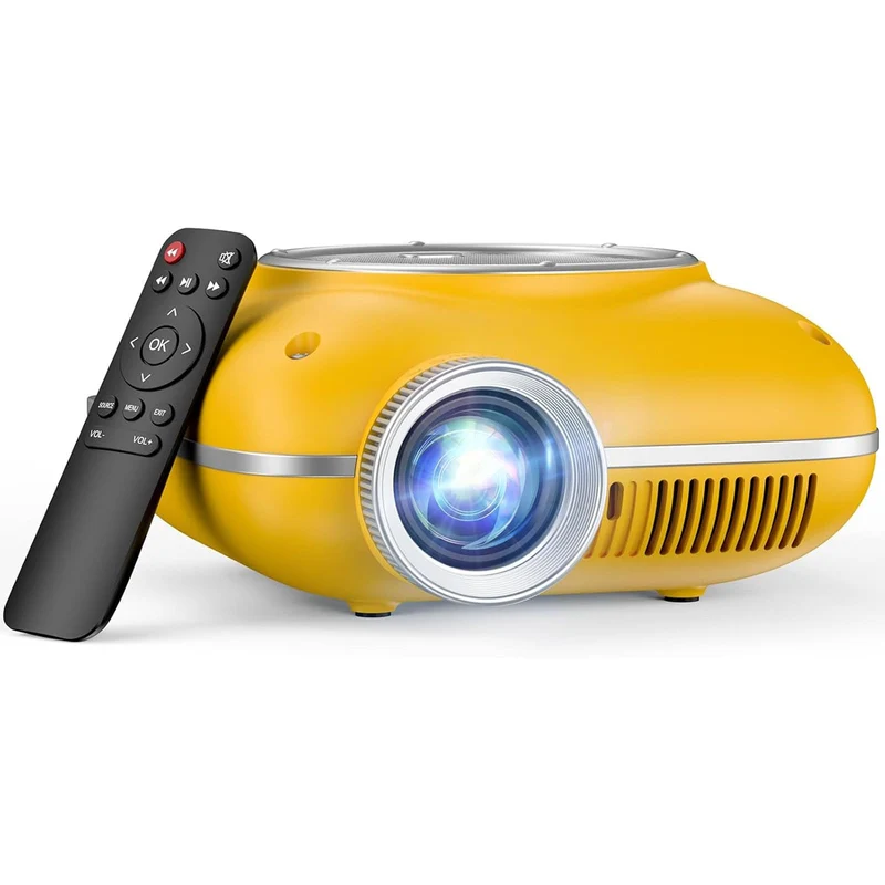 Mini Beamer, 600 Lumens Tragbarer Bluetooth-Projektor mit 720P