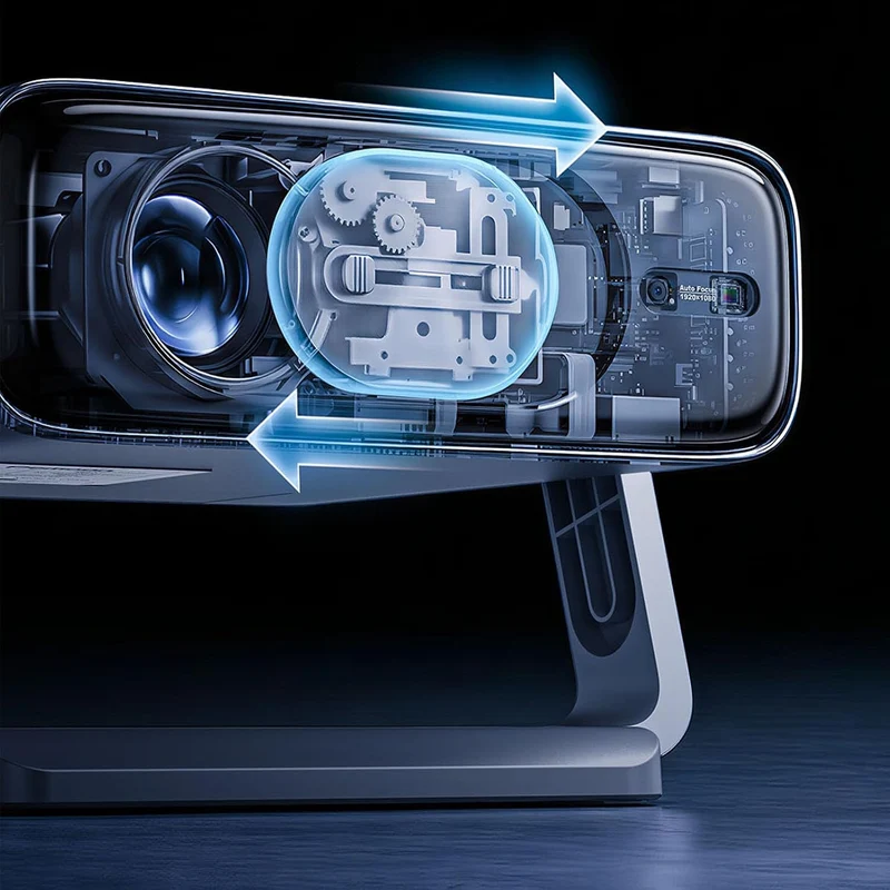 Mini Beamer, 600 Lumens Tragbarer Bluetooth-Projektor mit 720P