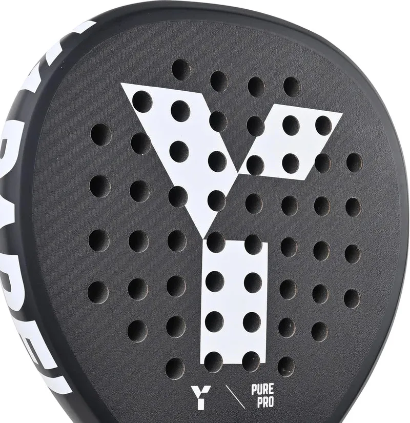 Y 1 Pure Pro Padelschläger für fortgeschrittene Spieler, runde Form