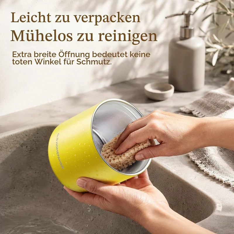G.a HOMEFAVOR Thermobehälter für Essen 532ml, Edelstahl Warmhaltebehälter mit Löffel, Thermobecher A