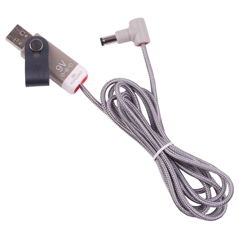 myVolts Ripcord-USB-Ladekabel mit 9V DC Ausgangsstecker kompatibel mit Boss RC-505 mkII Loop Station