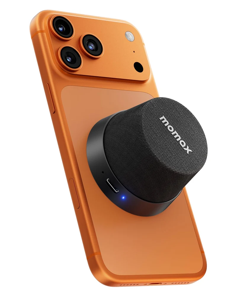 MOMAX Magnetisch Tragbarer Wireless Lautsprecher Speaker, IPX6 Wasserdicht Mini Musikbox,Verbesserte